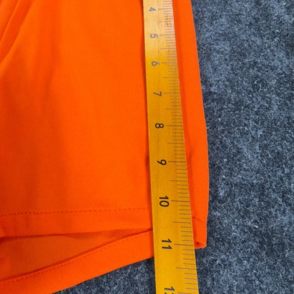 ```Yale Vintage 70s Athletic Shorts Mens XS Orange Nylon NWT```